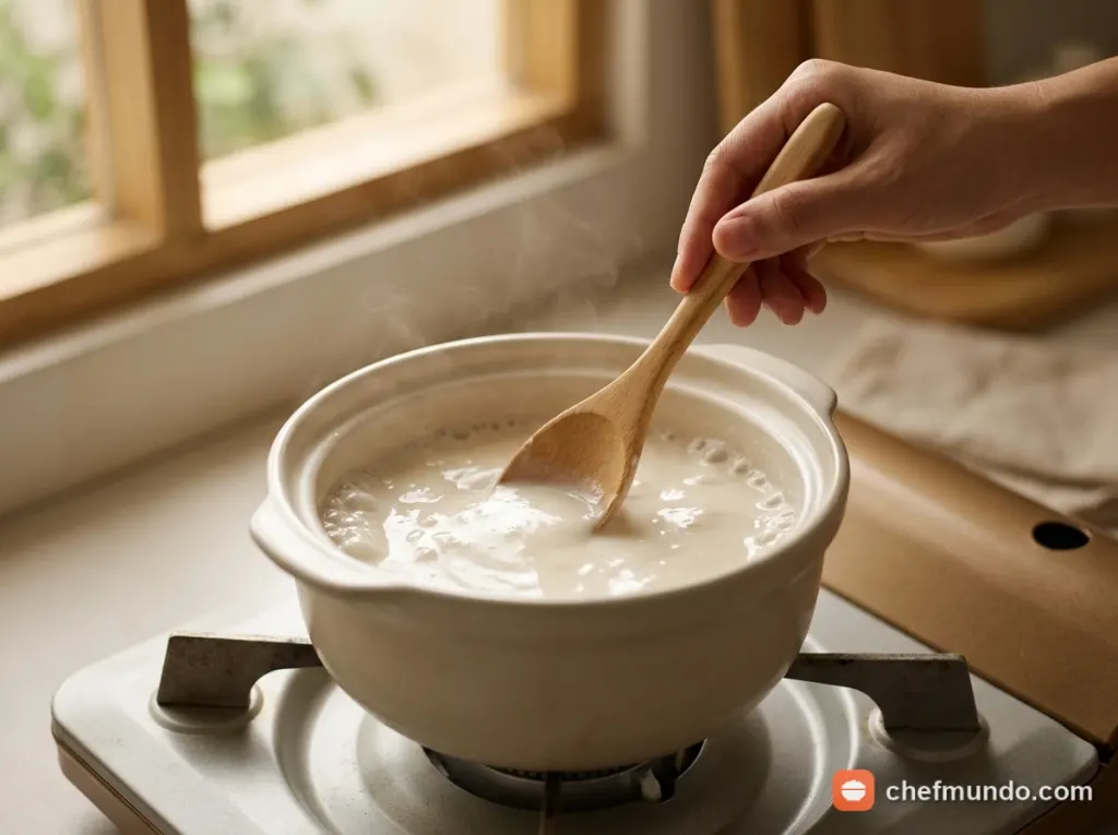 Nấu nước cốt dừa