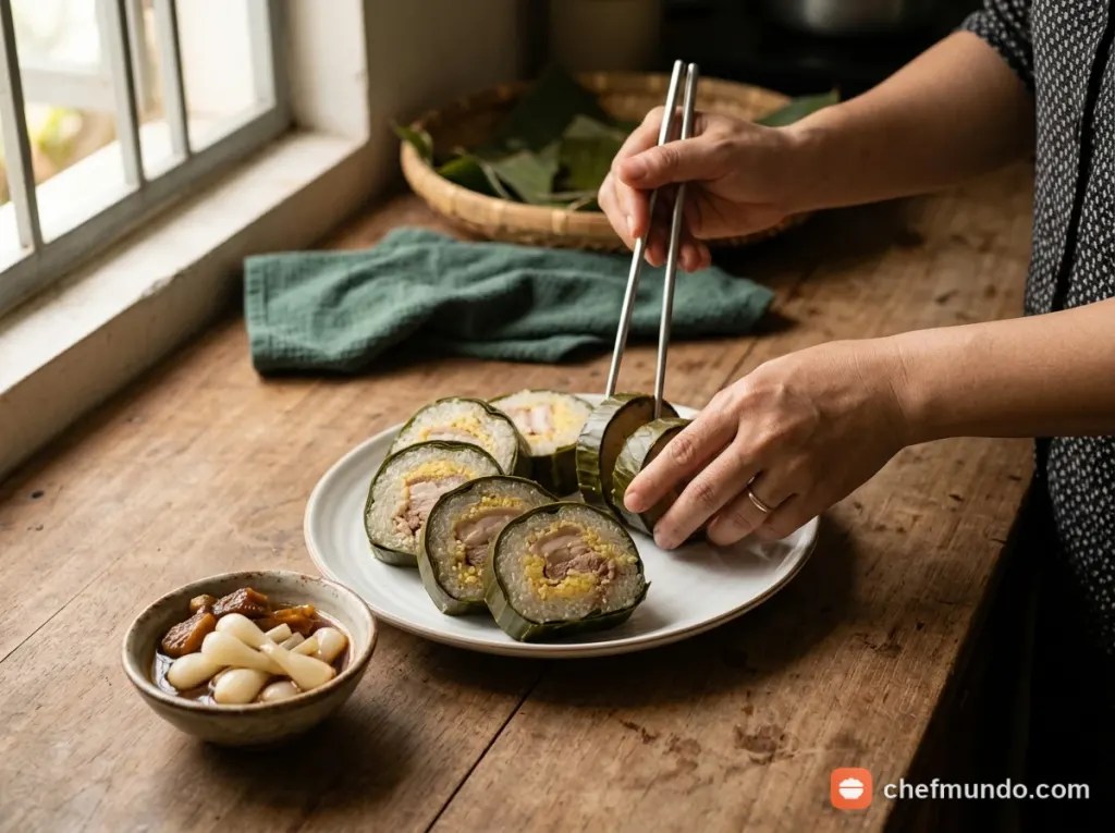 Bày đĩa và thưởng thức
